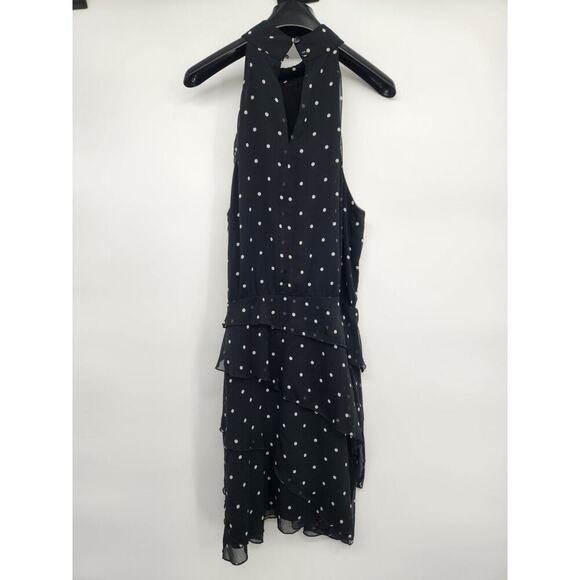 NWT Anthropologie Maeve Halter Rosette Mini Dress Size L Polka Dot #GC215 - Picture 7 of 13
